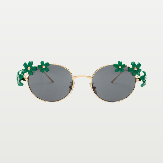 LOEWE Daisy Field sunglasses in Emerald Green