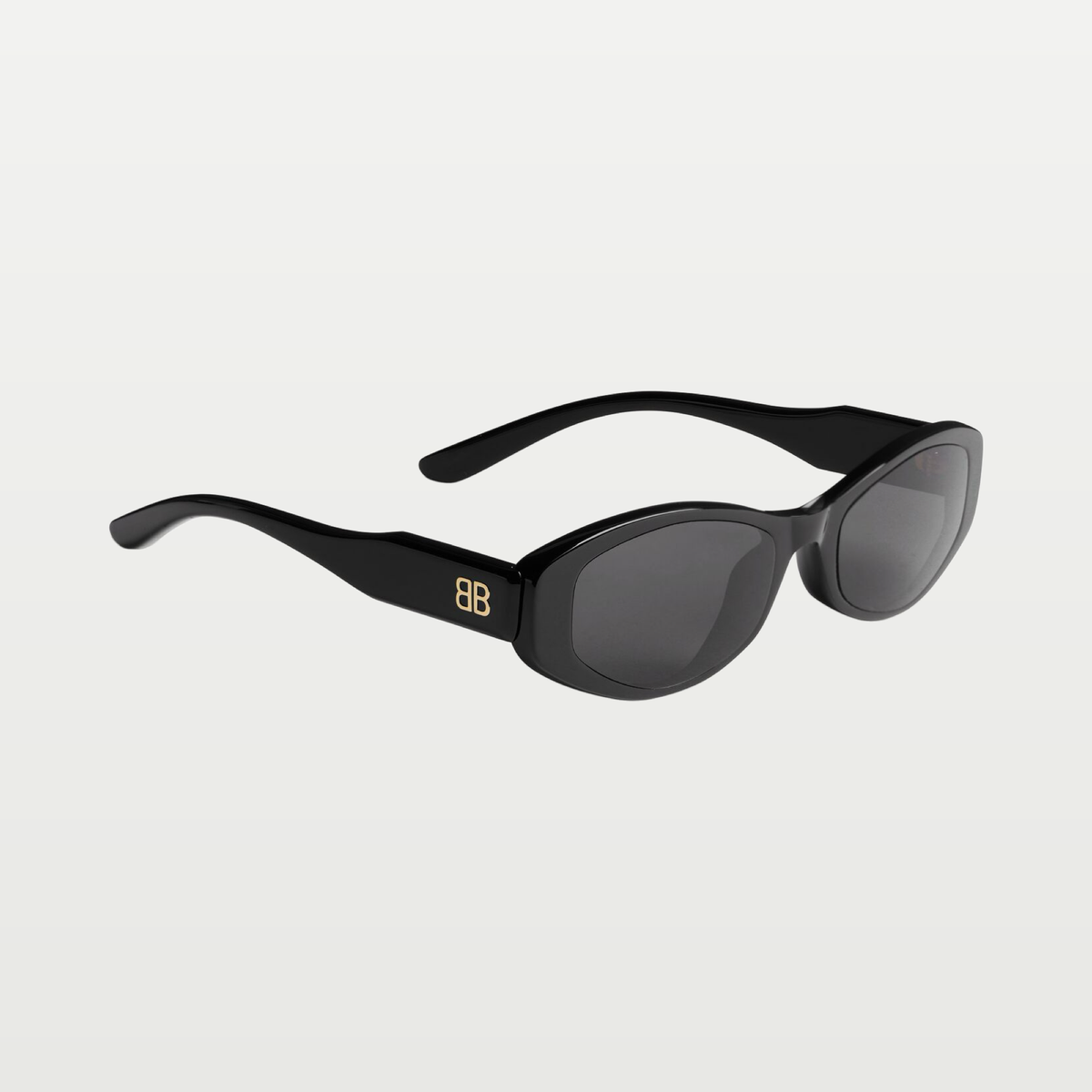 Balenciaga Women's Nova Oval Sunglasses in Black