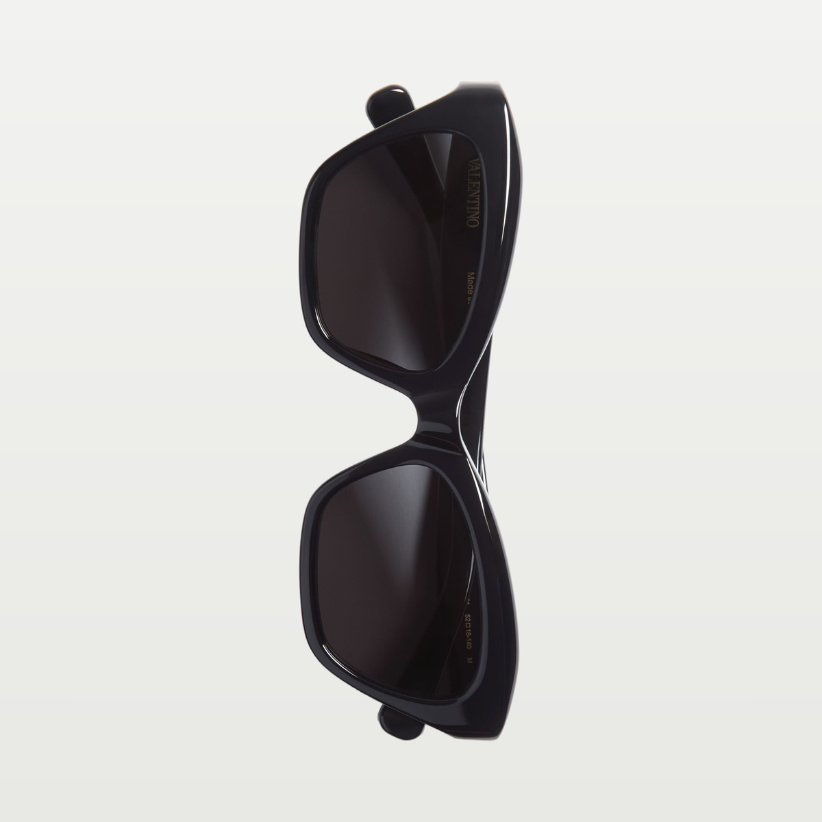 Valentino Cat-Eye Acetate Eyewear — BLACK/GRAY