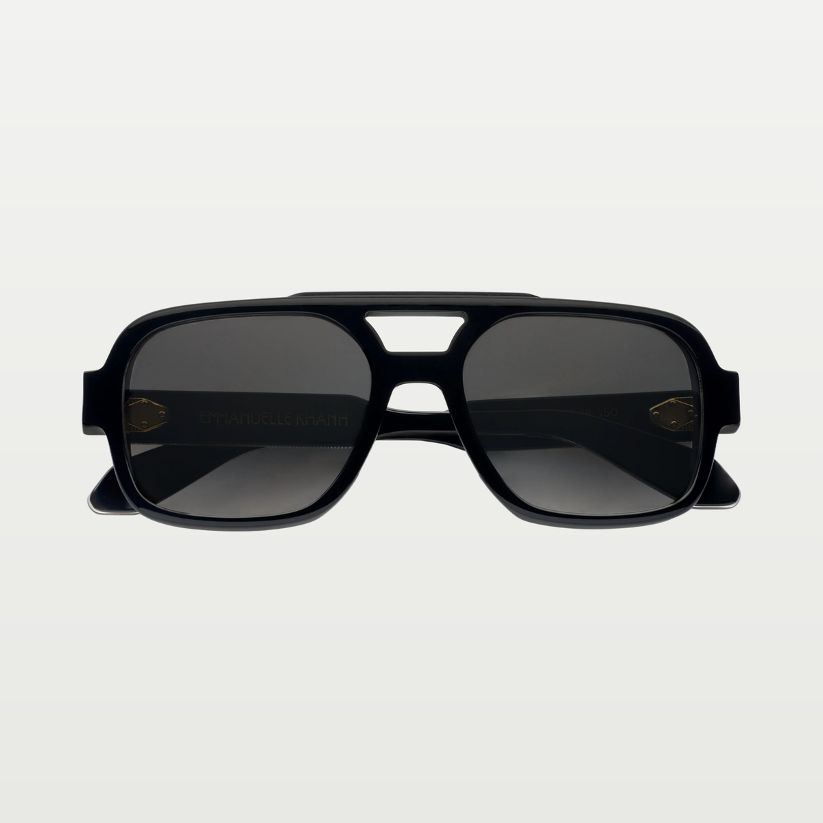 Emmanuelle Khanh Sunglasses HERO — ORGANIC CRYSTAL BLACK - GOLD