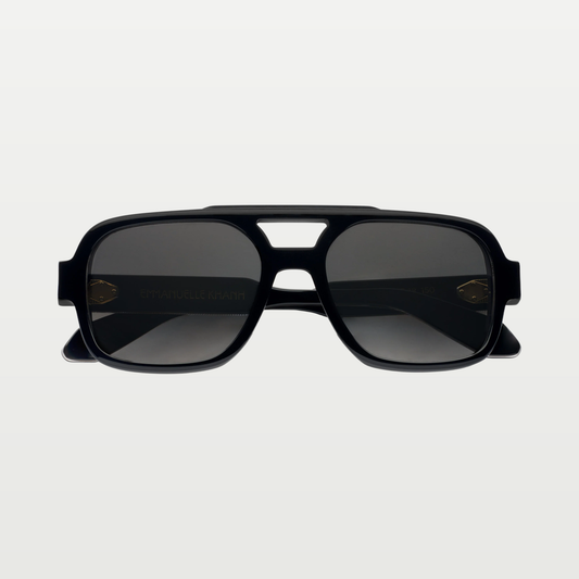 Emmanuelle Khanh Sunglasses HERO — ORGANIC CRYSTAL BLACK - GOLD