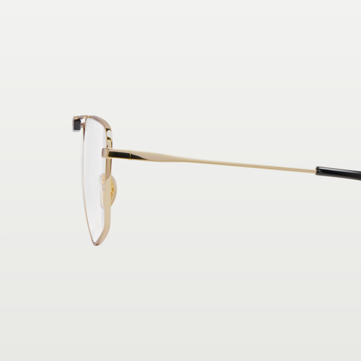 Balenciaga Tag 2.0 Navigator Sunglasses in Gold