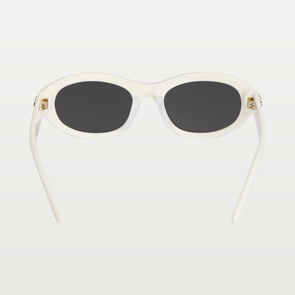 Balenciaga Women's Casino Round Af Sunglasses in Ivory Cream