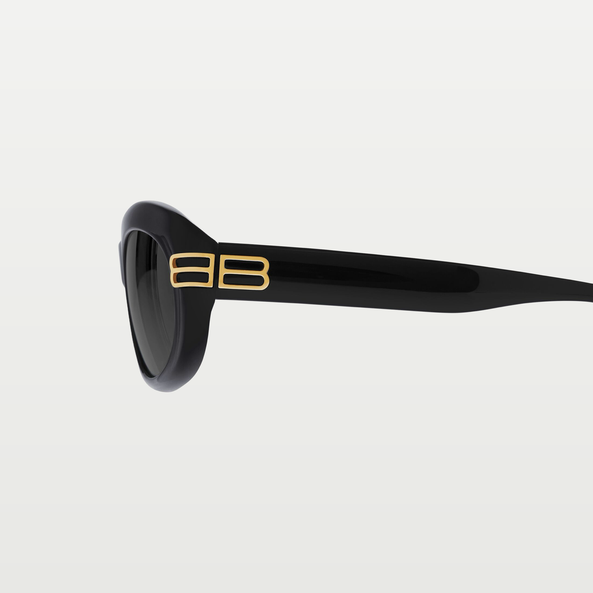 Balenciaga Women's Casino Round Sunglasses in Black