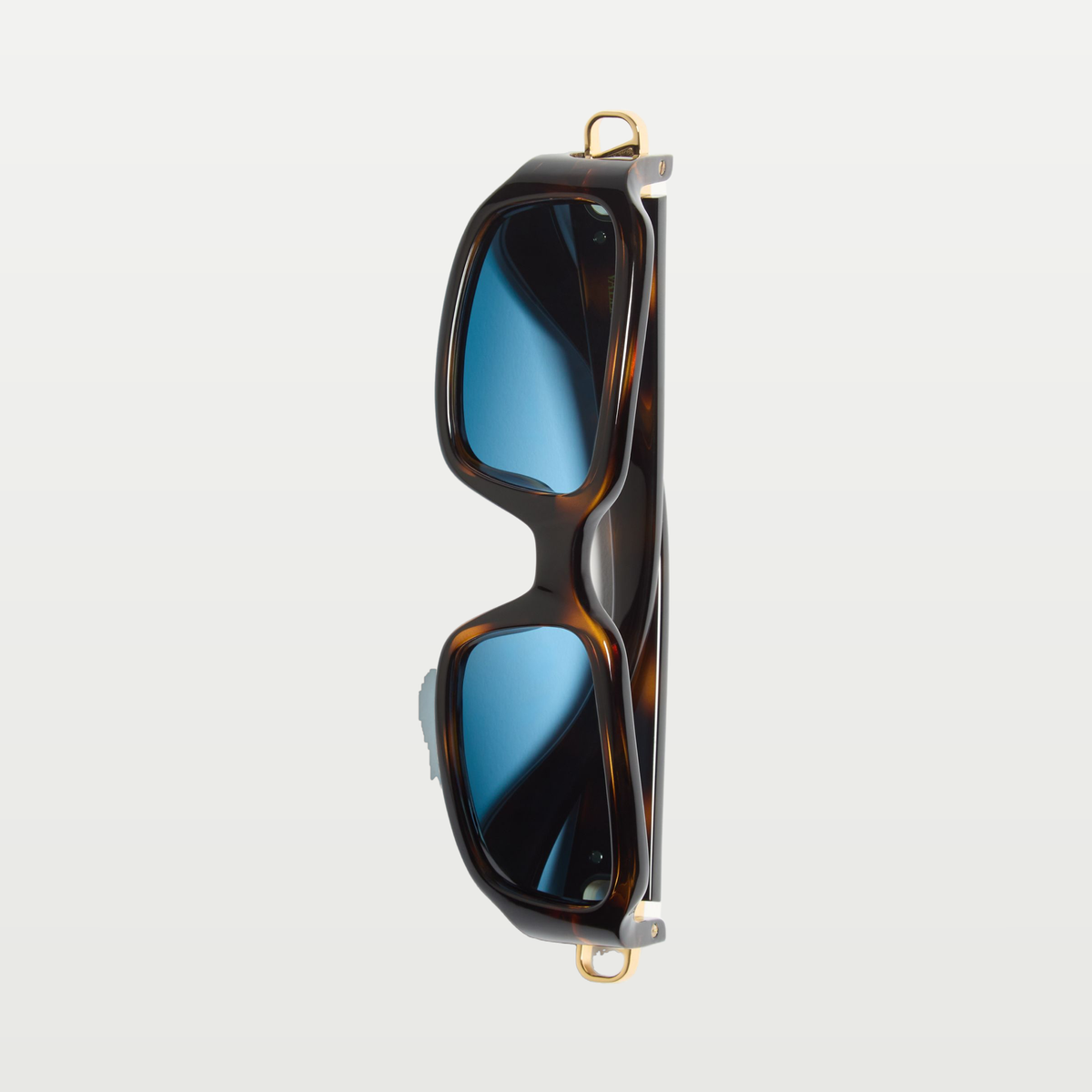 Valentino Rectangular Acetate Eyewear — HAVANA/BLUE