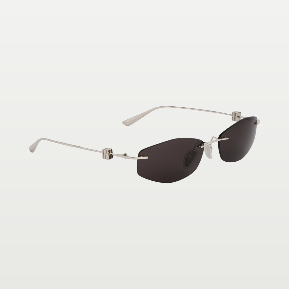 Balenciaga Women's Nano D-frame Sunglasses in Silver