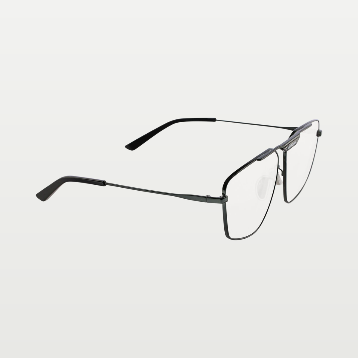 Balenciaga Tag 2.0 Navigator Sunglasses in Dark Silver
