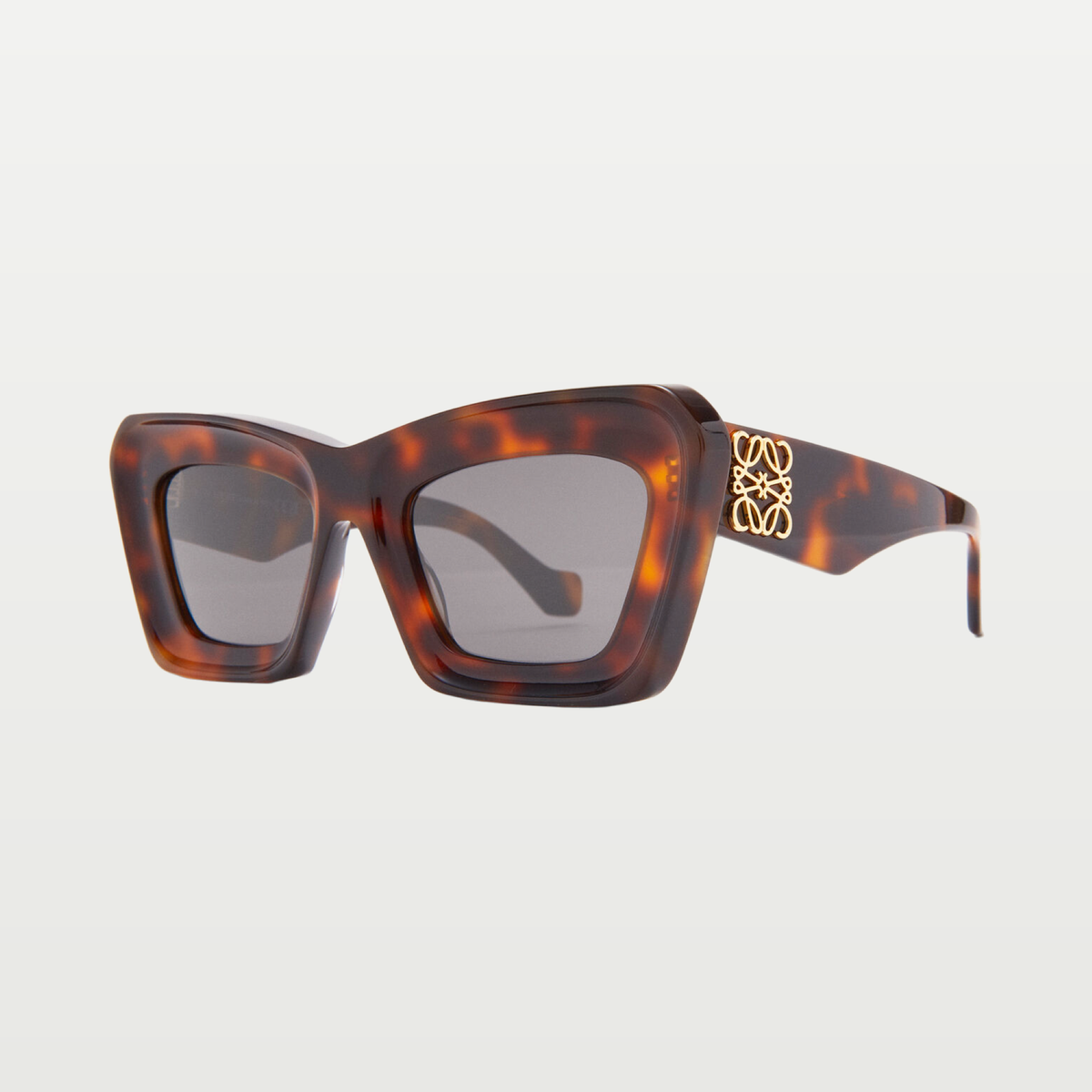 LOEWE Beveled Cateye sunglasses in Havana