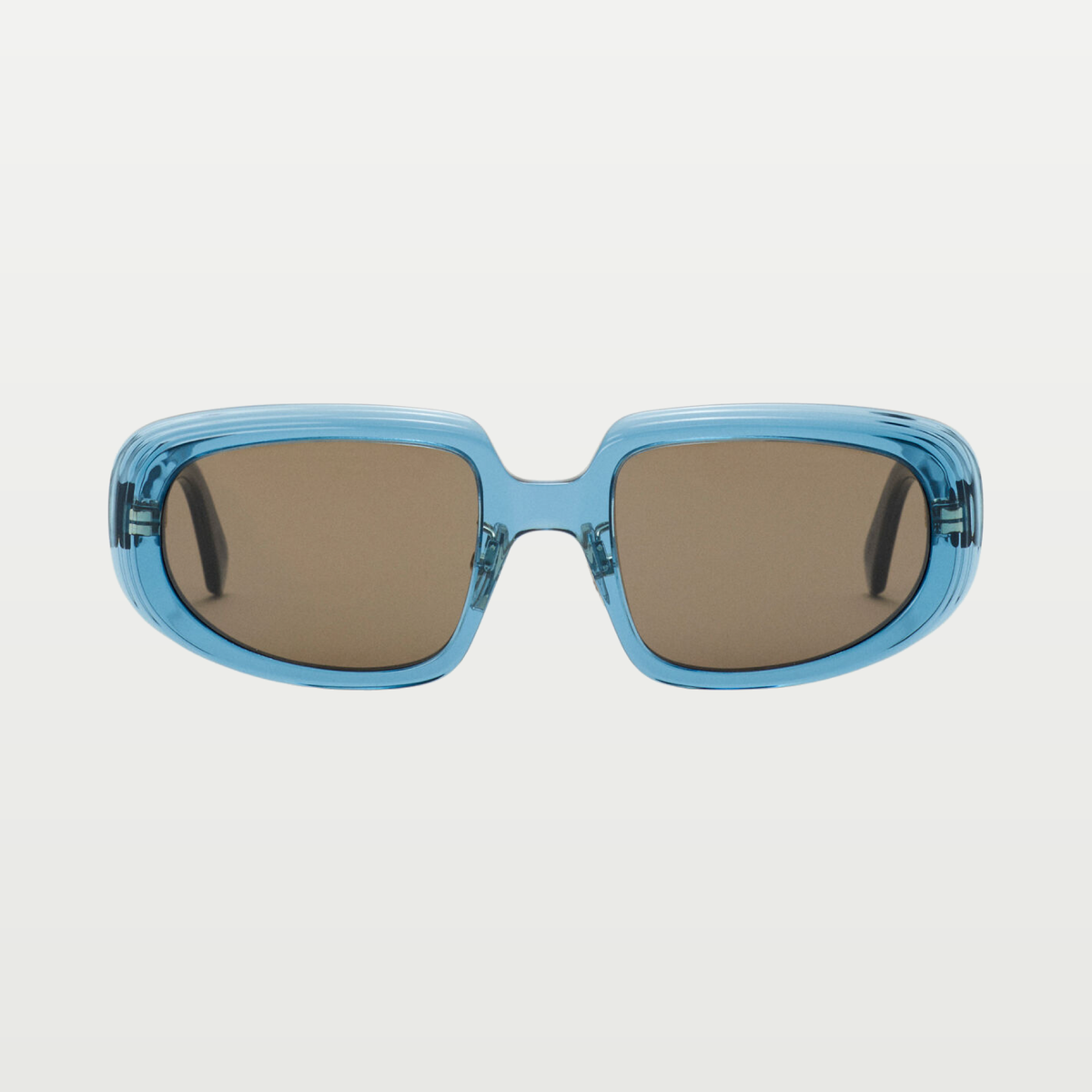 LOEWE Mini Anagram Steps Rectangular sunglasses in Transparent Blue