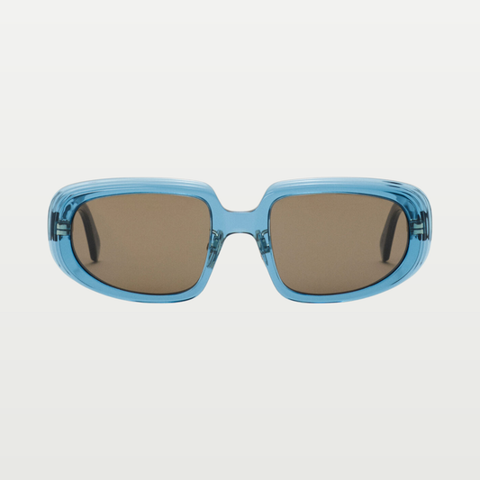 LOEWE Mini Anagram Steps Rectangular sunglasses in Transparent Blue