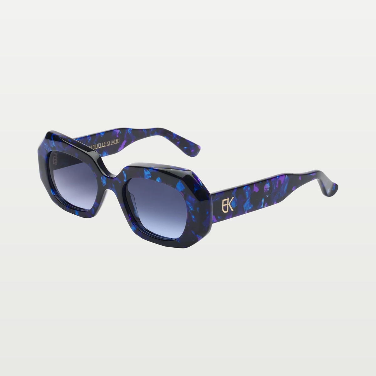 Emmanuelle Khanh Sunglasses DIXIE — BLUE MOTHER-OF-PEARL TORTOISESHELL