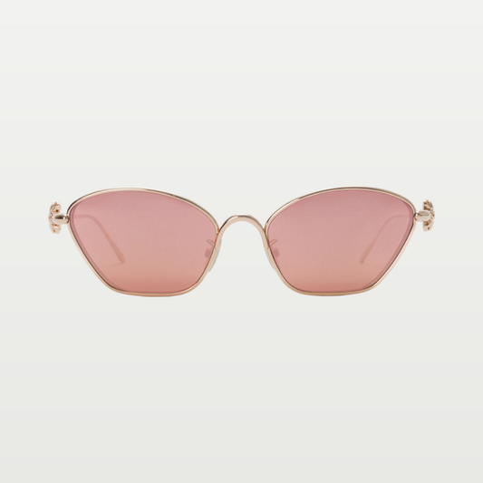 LOEWE Anagram Bombé Hexagon sunglasses in Rose Gold