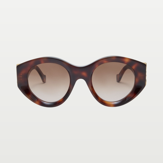 LOEWE Maxi Anagram Butterfly Sunglasses in Havana