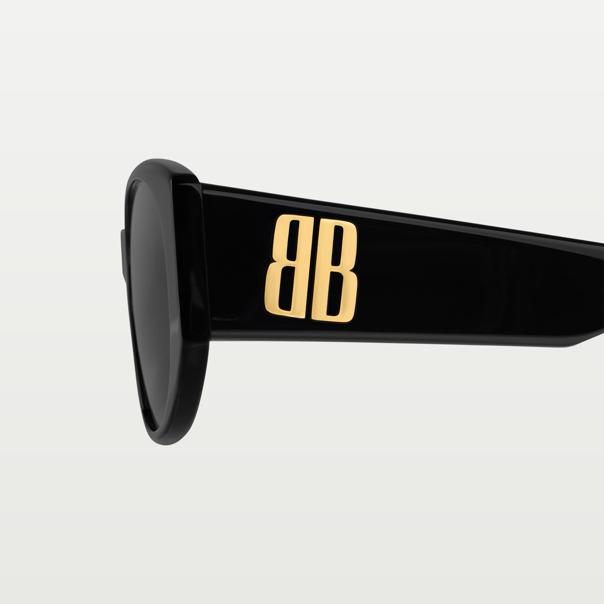 Balenciaga Women's Nano Round Sunglasses in Black