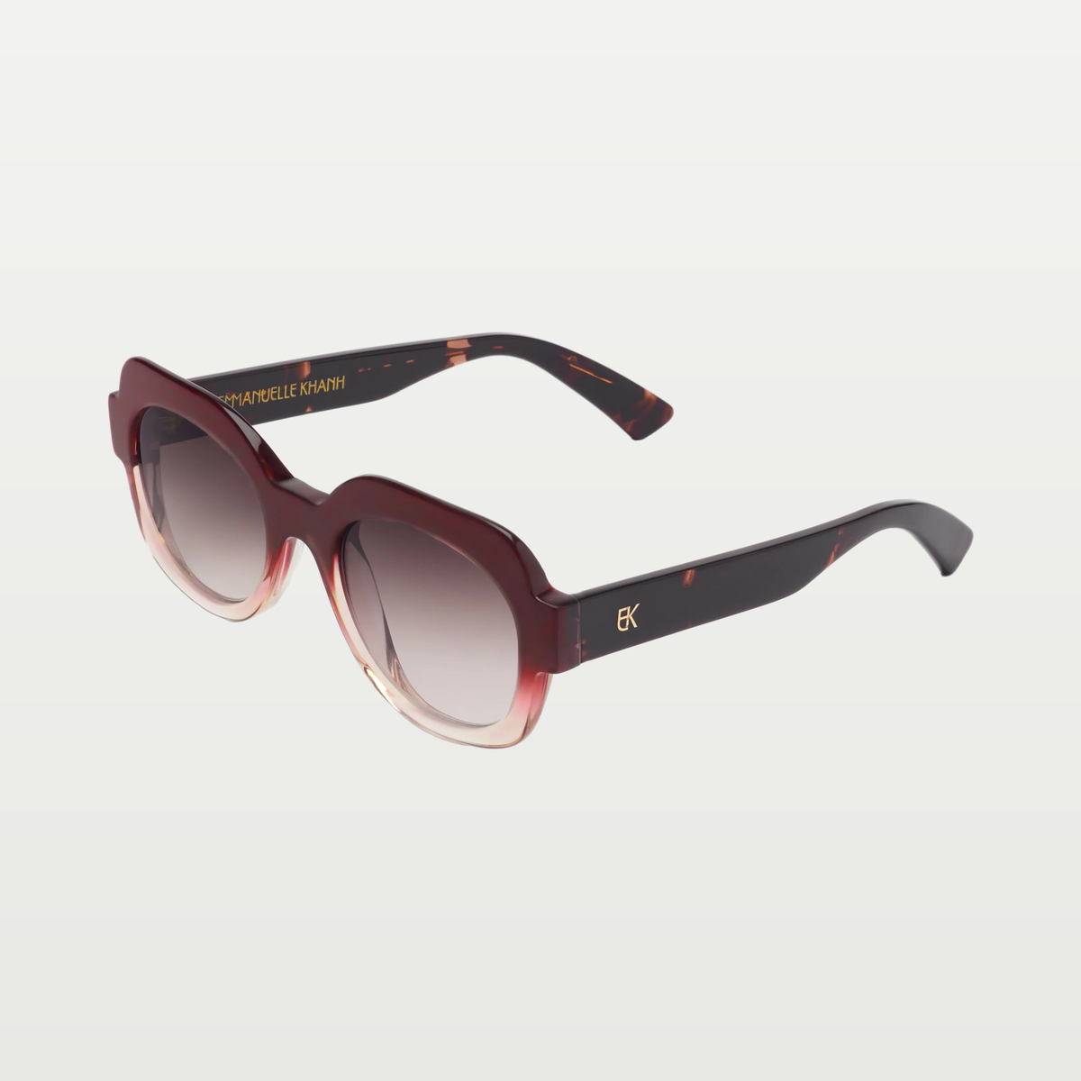 Emmanuelle Khanh Sunglasses SATIN — ROSEWOOD GRADE