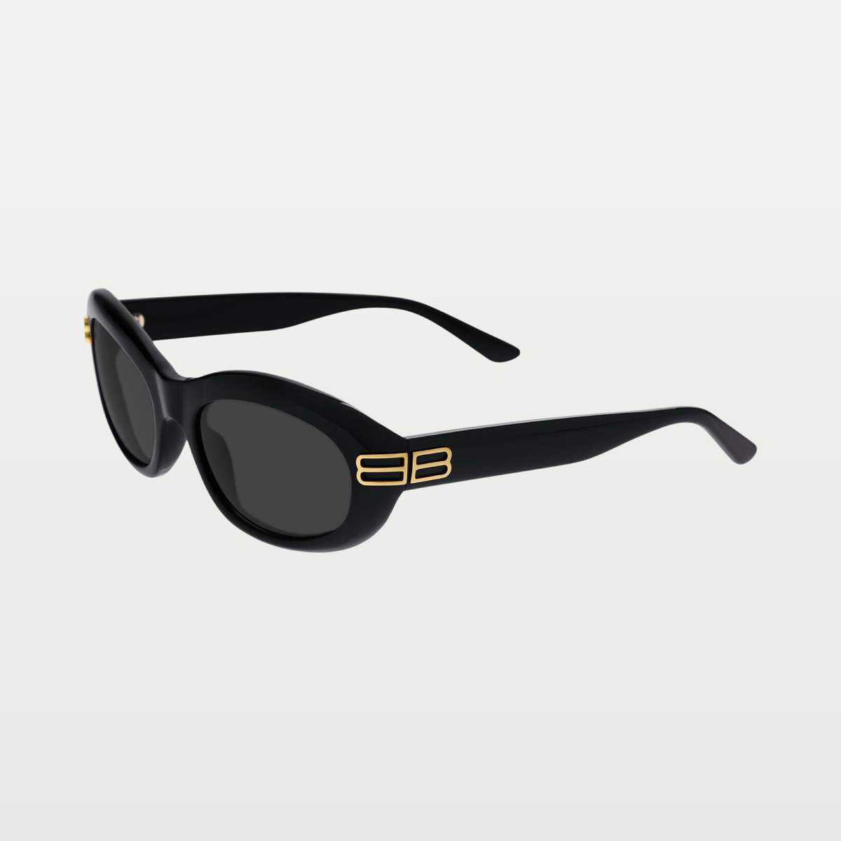 Balenciaga Women's Casino Round Sunglasses in Black