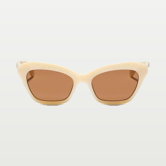Valentino Cat-Eye Acetate Eyewear — IVORY/BROWN