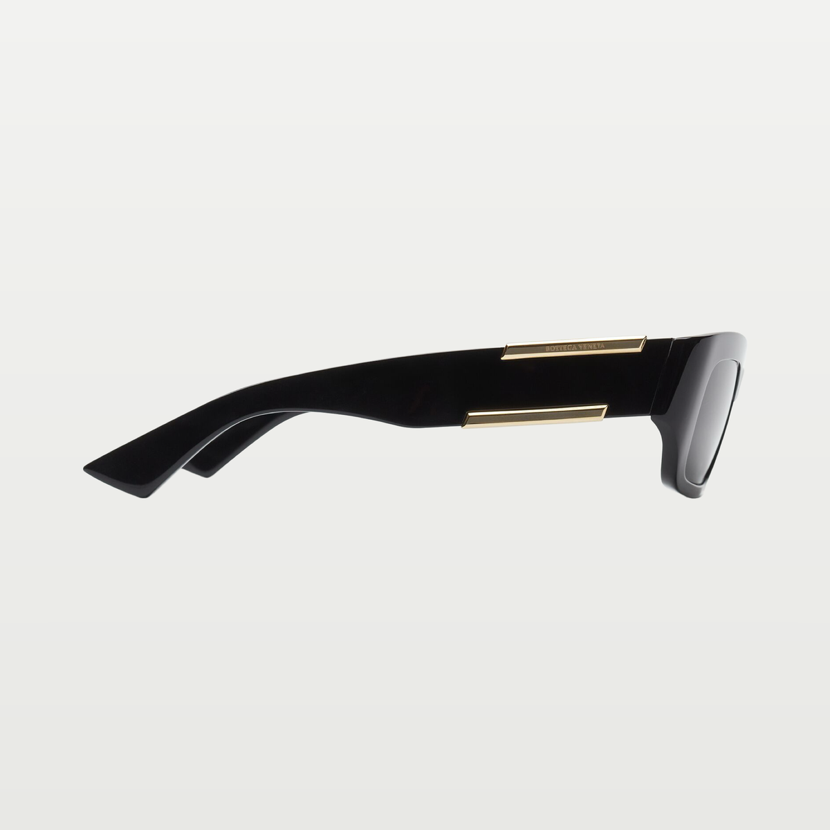 Bottega Veneta Dash Rectangular Sunglasses in Black/grey