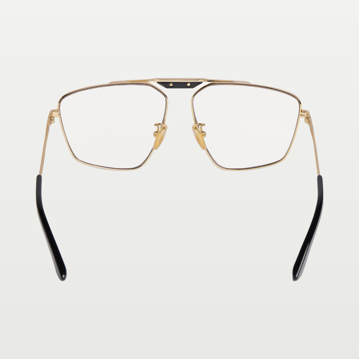 Balenciaga Tag 2.0 Navigator Sunglasses in Gold